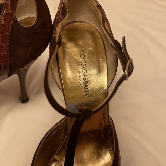 Dolce & Gabbana T-Strap 4-Inch Heels - Picture 4 of 9